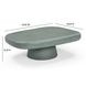 Darial Green Rectangular Outdoor Concrete Top Coffee Table