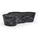 Slab Black Marble Free Form Outdoor Concrete Top Coffee Table