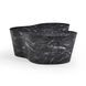 Slab Black Marble Free Form Outdoor Concrete Top Coffee Table