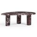 Libby Red Levanto Triangular Outdoor Concrete Top Coffee Table