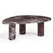 Libby Red Levanto Triangular Outdoor Concrete Top Coffee Table