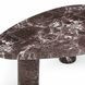 Libby Red Levanto Triangular Outdoor Concrete Top Nesting Coffee Table Set of 2