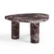 Libby Red Levanto Triangular Outdoor Concrete Top Coffee Table