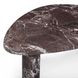Libby Red Levanto Triangular Outdoor Concrete Top Coffee Table