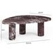Libby Red Levanto Triangular Outdoor Concrete Top Coffee Table