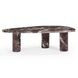 Libby Red Levanto Triangular Outdoor Concrete Top Large Coffee Table