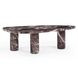 Libby Red Levanto Triangular Outdoor Concrete Top Large Coffee Table