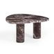Libby Red Levanto Triangular Outdoor Concrete Top Large Coffee Table