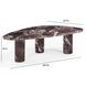 Libby Red Levanto Triangular Outdoor Concrete Top Large Coffee Table
