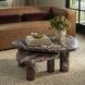 Libby Red Levanto Triangular Outdoor Concrete Top Large Coffee Table
