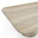 Tyche Travertine Rectangular Outdoor Concrete Top Coffee Table