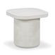 Suraya Ivory Square Outdoor Concrete Top Side Table