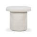 Suraya Ivory Square Outdoor Concrete Top Side Table