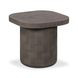 Suraya Dark Umber Square Outdoor Concrete Top Side Table