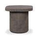 Suraya Dark Umber Square Outdoor Concrete Top Side Table