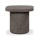 Suraya Dark Umber Square Outdoor Concrete Top Side Table