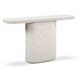 Suraya Ivory Oval Concrete Top Console Table