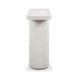 Suraya Ivory Oval Concrete Top Console Table