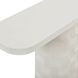 Suraya Ivory Oval Concrete Top Console Table