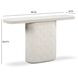 Suraya Ivory Oval Concrete Top Console Table