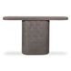 Suraya Dark Umber Oval Concrete Top Console Table