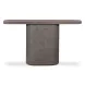 Suraya Dark Umber Oval Concrete Top Console Table