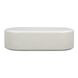 Suraya Ivory Oval Outdoor Concrete Top Coffee Table