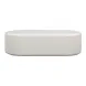Suraya Ivory Oval Outdoor Concrete Top Coffee Table