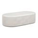 Suraya Ivory Oval Outdoor Concrete Top Coffee Table