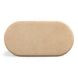 Suraya Faux Travertine Oval Outdoor Concrete Top Coffee Table