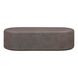 Suraya Dark Umber Oval Outdoor Concrete Top Coffee Table
