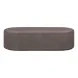 Suraya Dark Umber Oval Outdoor Concrete Top Coffee Table