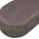 Suraya Dark Umber Oval Outdoor Concrete Top Coffee Table