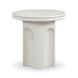 Suraya Ivory Round Outdoor Concrete Top Side Table