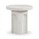 Suraya Ivory Round Outdoor Concrete Top Side Table