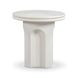Suraya Ivory Round Outdoor Concrete Top Side Table