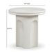Suraya Ivory Round Outdoor Concrete Top Side Table