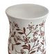 Ceramic White and Terracotta Round Outdoor Side Table