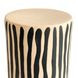 Tempest Black and White Round Outdoor Side Table