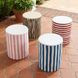 Tempest Black and White Round Outdoor Side Table