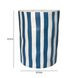 Tempest Blue and White Round Outdoor Side Table