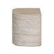 Thyme Travertine Round Outdoor Concrete Top Side Table