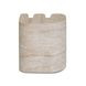 Thyme Travertine Round Outdoor Concrete Top Side Table