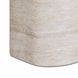 Thyme Travertine Round Outdoor Concrete Top Side Table