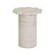 Blossom Travertine Round Outdoor Concrete Top Side Table