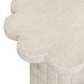 Blossom Travertine Round Outdoor Concrete Top Side Table