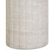 Blossom Travertine Round Outdoor Concrete Top Side Table