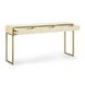 Pesce Cream Rectangular Console Table