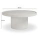 Darcy White Round Outdoor Concrete Top Coffee Table