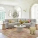 Darcy White Round Outdoor Concrete Top Coffee Table